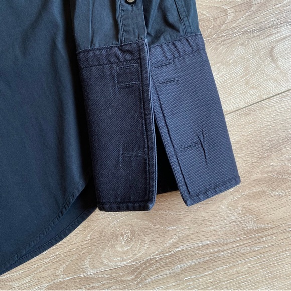 Hugo Boss Black Tuxedo Shirt Mens 16 1/2 42- French Cuffs Bib regular fit - Picture 9 of 13